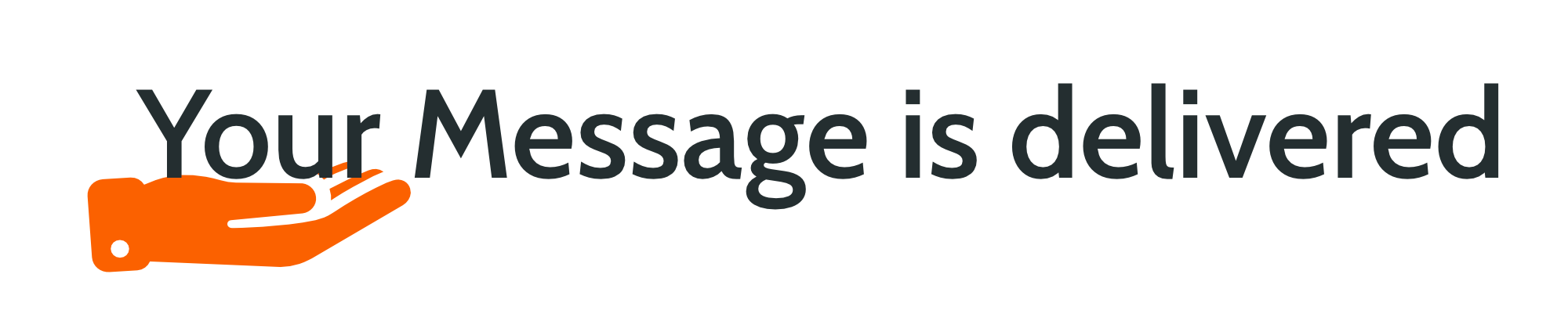 Message delivery logo